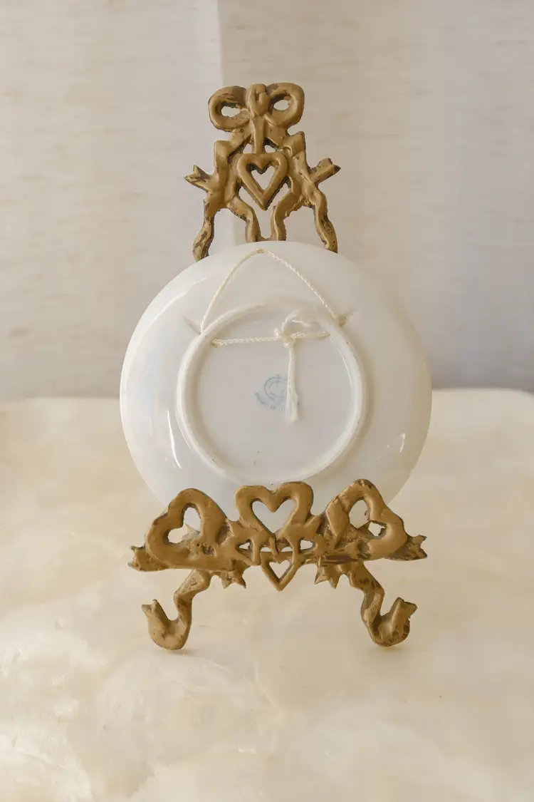 Vintage Ucagco Occupied Japan Hand Painted Plate Beautiful Roses Floral Dish