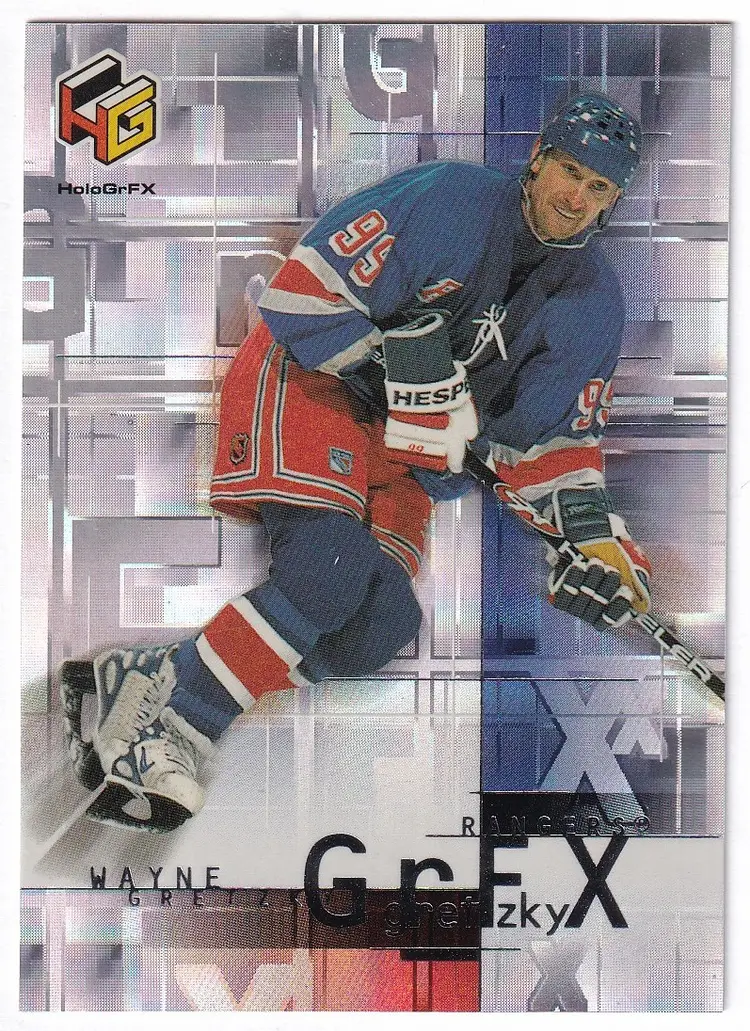 1999-00 Upper Deck HoloGrFx Gretzky GrFx #GG2 Wayne Gretzky New York Rangers Hockey Card
