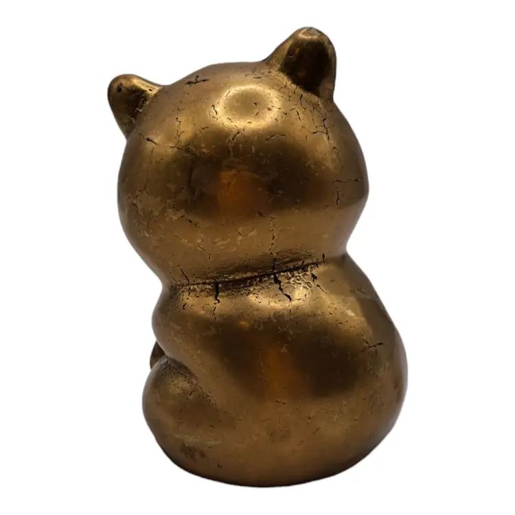 Vtg Brass Panda Bear