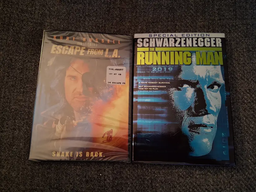 NEW - Escape from L.A. & The Running Man Special Edition DVDs
