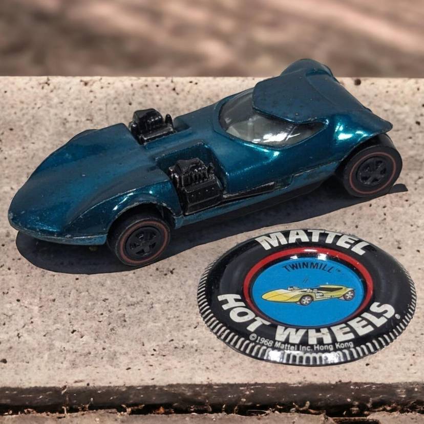 VINTAGE ORIGINAL 1968 HOT WHEELS REDLINE TWINMILL