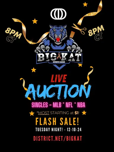 Singles Sale! Live Auction - MLB - NFL - NBA *$1 Start