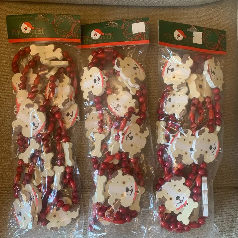 3 Packs Of Wooden Dod Garland 9’