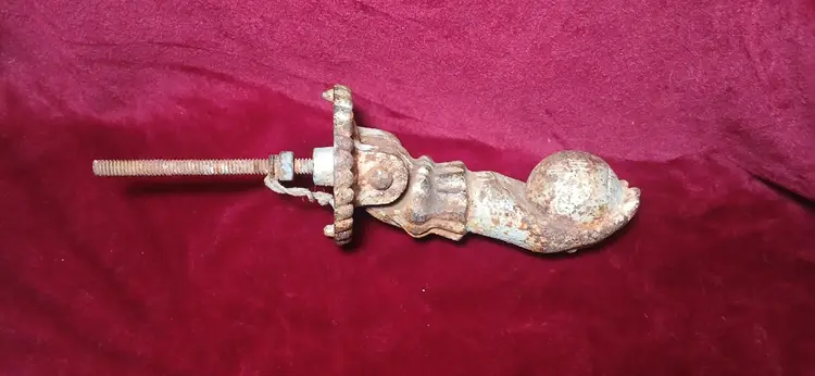 Antique  Victorian  Cast Iron Hand Door Knocker