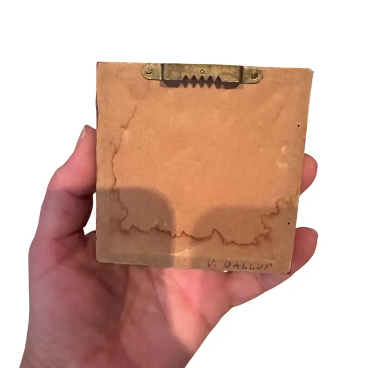 Floral Basket Cross Stitch Framed Tiny