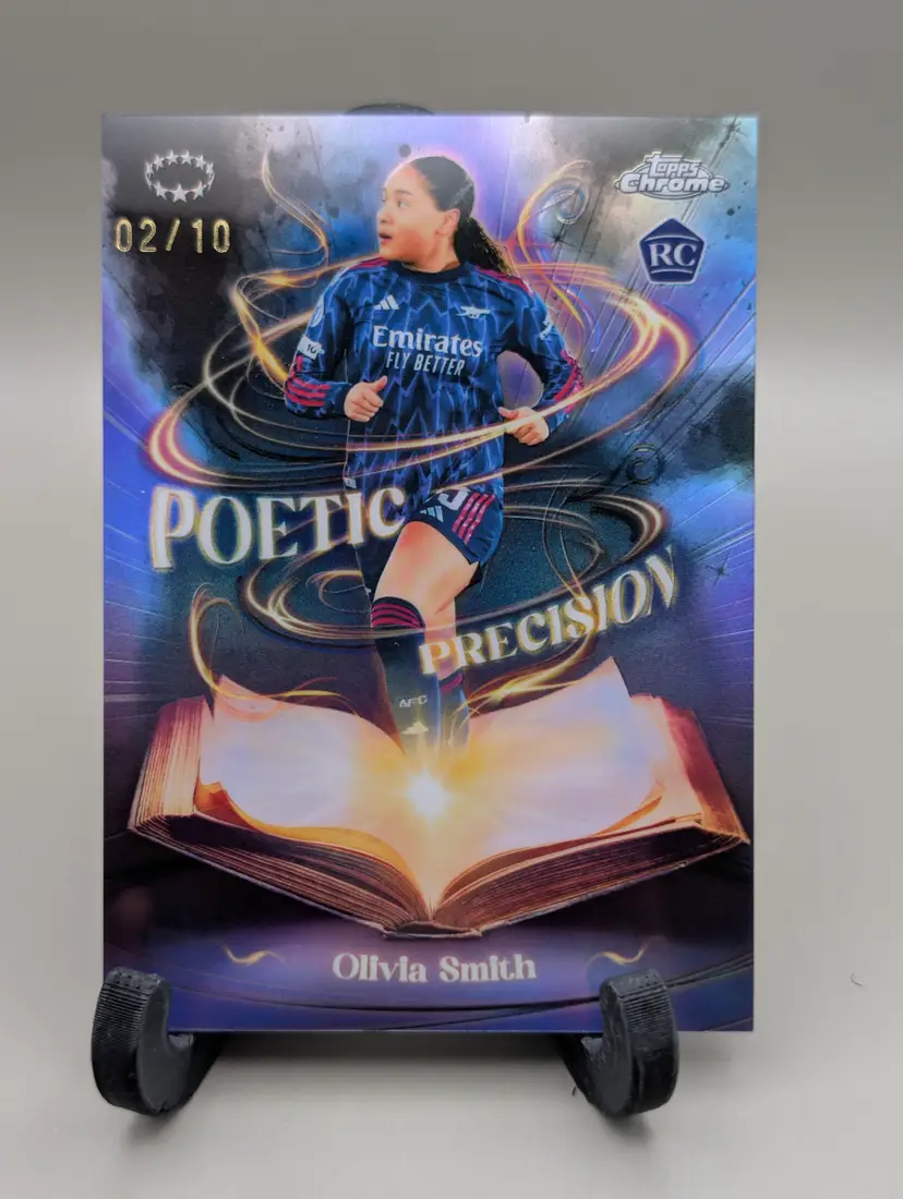 Olivia Smith Black /10 2025-26 Topps Chrome UEFA Poetic Precision - (135) - Arsenal FC