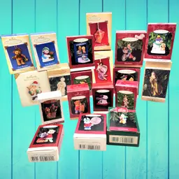 Hallmark Christmas Ornament Bundle Of 19, All With Original Packaging 1994- 2006