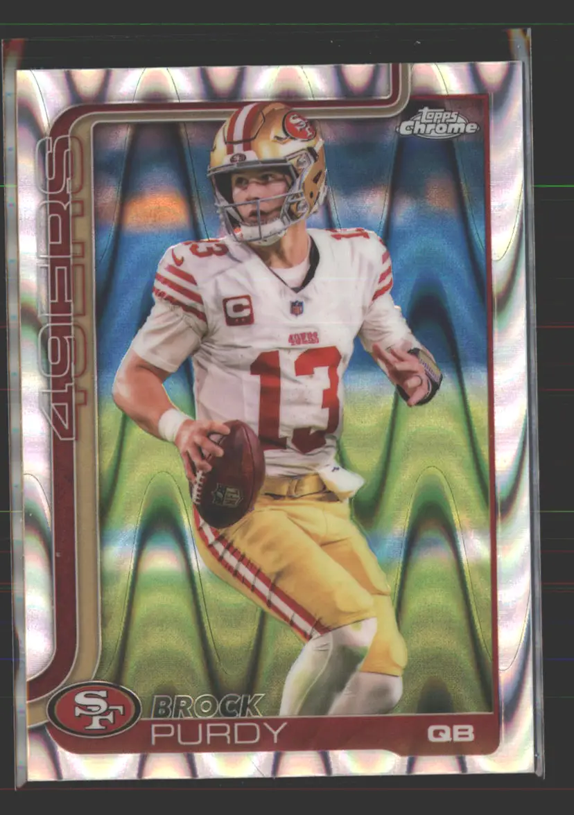 Brock Purdy 2025 Topps Chrome RayWave Refractor #262 - (142) - San Francisco 49ers