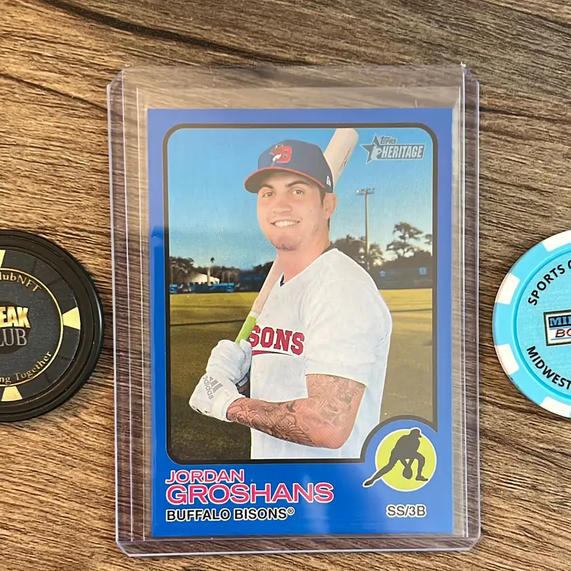 Jordan Groshans
2022 Topps Heritage Minors Blue Parallel /99
New York Yankees