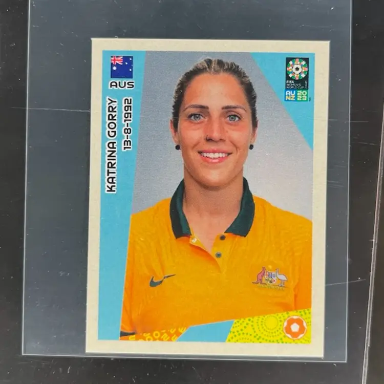 Katrina Gorry 2023 Panini Women’s World Cup Sticker Australia Soccer Card