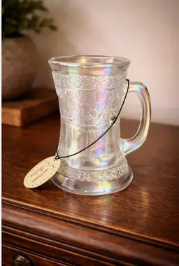 Fenton Carnival Glass Blacksmith glass blower Mug Tankard 29/1500 Ltd Ed