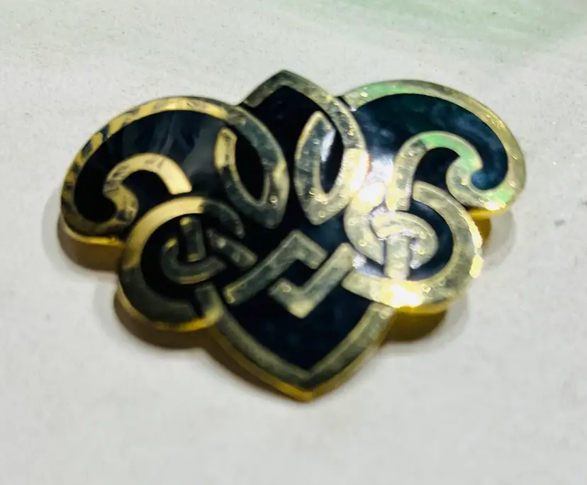 Irish Celtic Brooch Signed