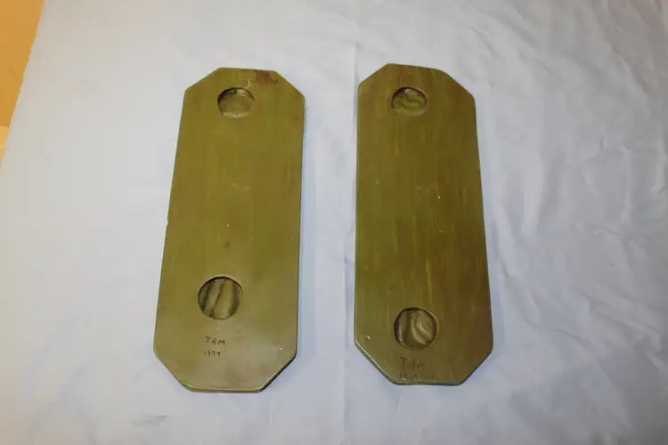 Set of 2 Vintage Continental Soldier Wall Plaques 1974