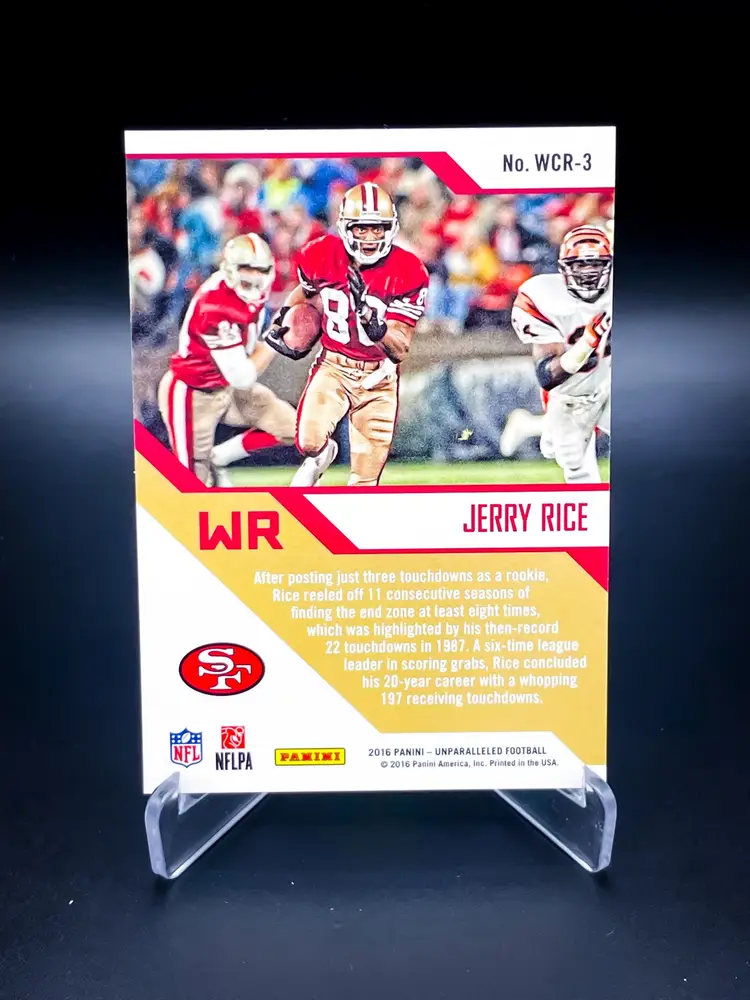 2016 Unparalleled Jerry Rice Hyper #3 San Francisco 49ers 