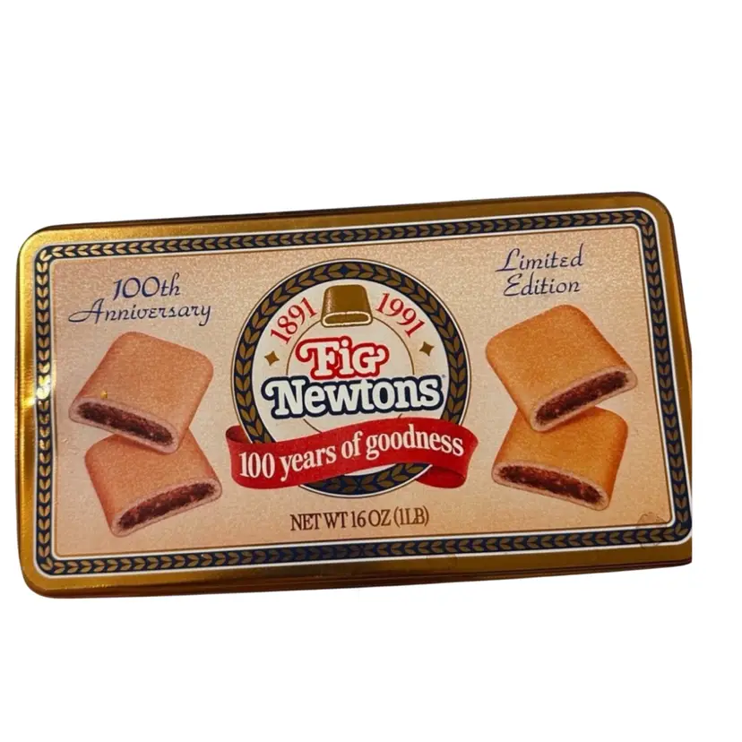1991 Nabisco Fig Newtons 100th Anniversary limited edition metal tin.