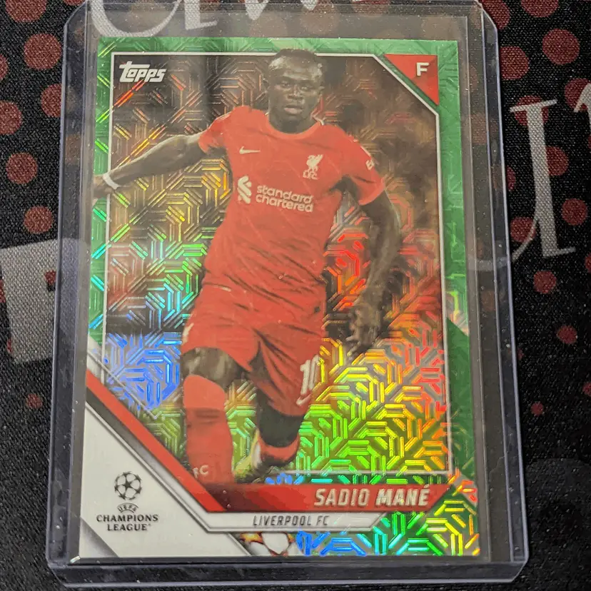 2021-22 Topps Chrome UCL Japan Edition Green Mojo Refractor /99 Sadio Mane - Liverpool FC c-100