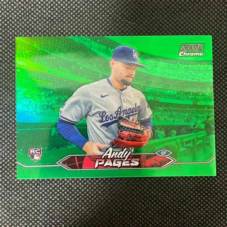 2024 Stadium Club Andy Pages #59 RC Green Chrome Parallel