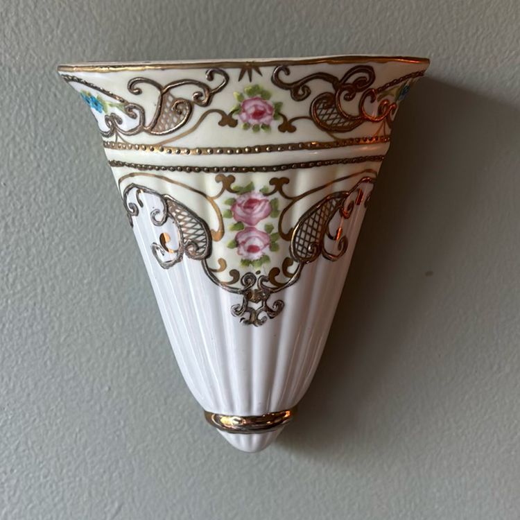 Antique Wall Pocket Vase