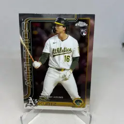 2025 Topps Chrome Update Nick Kurtz Rookie Debut #USC-180 A’s