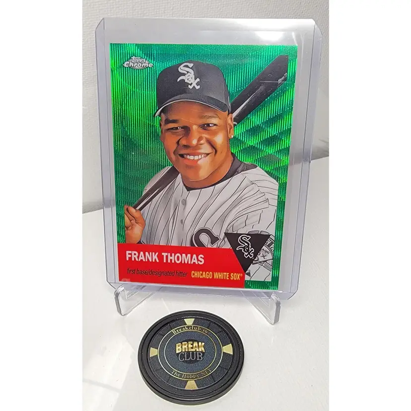 2022 Topps Chrome Platinum Green Wave Refractor Frank Thomas /99 Chicago White Sox