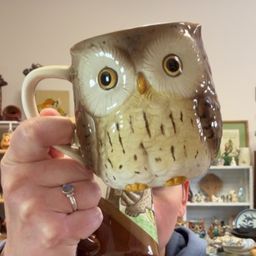 Pair Of Vintage Otagiri Owl Mugs