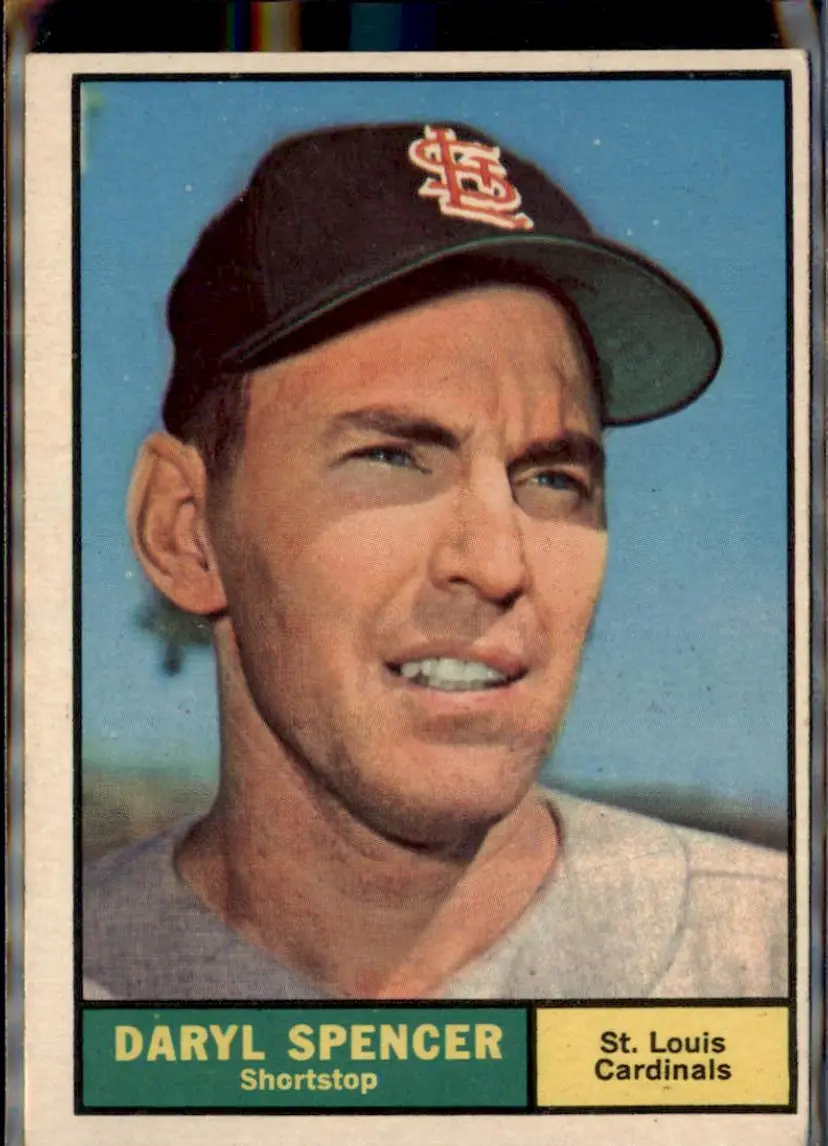 1961 Topps #357 Daryl Spencer - ( ) - St. Louis Cardinals