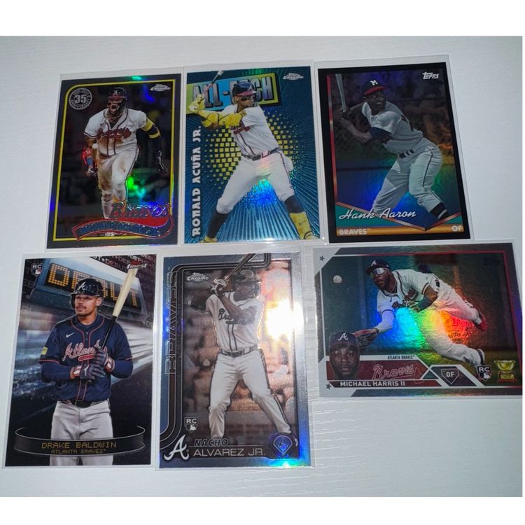 Atlanta Braves 6 Card Lot