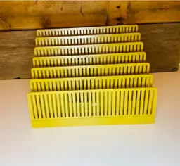 Vintage Eldon Mail Sorter Organizer with Wall Mount Mid Century Modern Industrial Retro Office