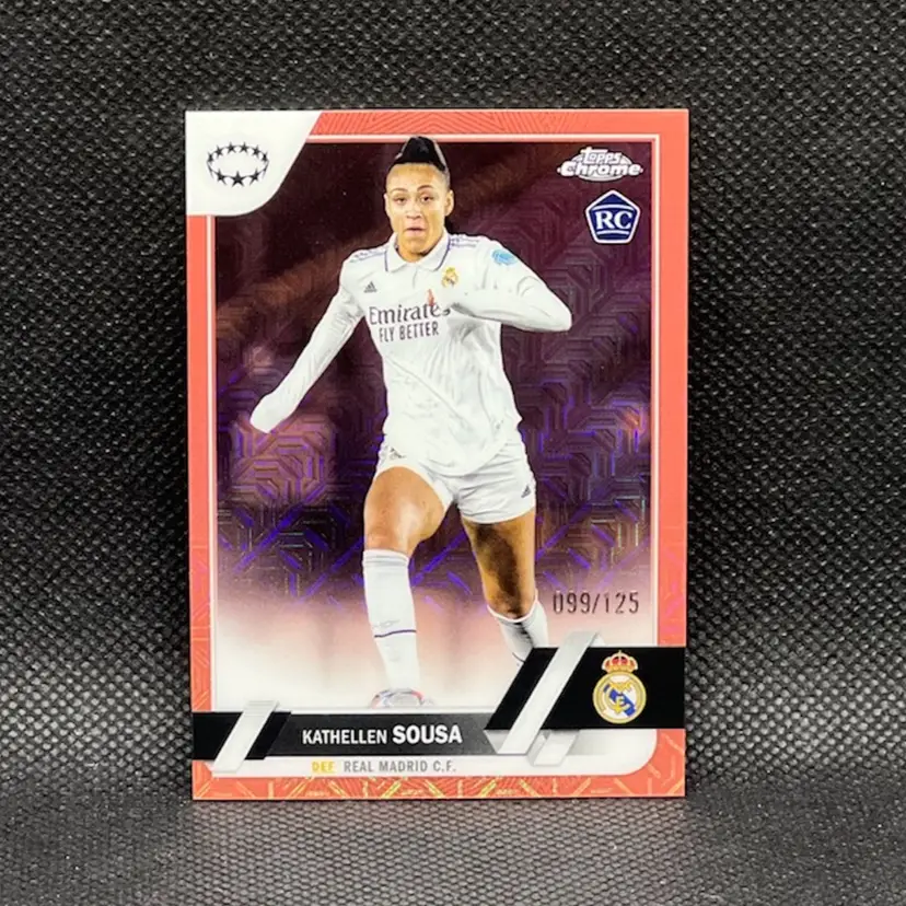 Kathellen Sousa 2022/23 Topps Chrome Rose Gold /125 Soccer Card