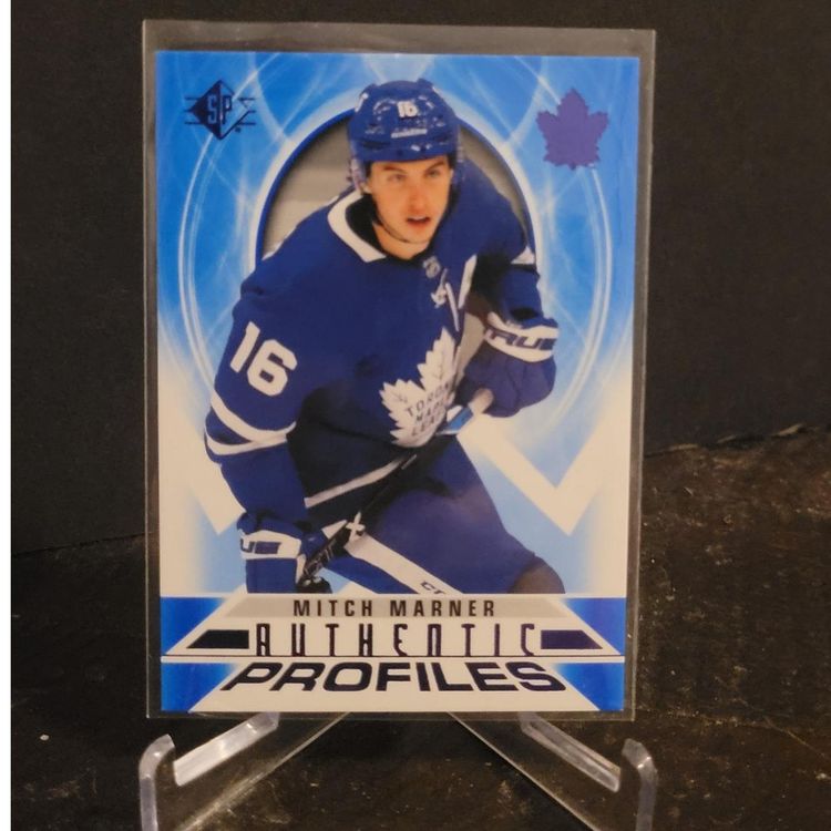 2020-21 SP Hockey Authentic Profiles Blue #AP-14 Mitch Marner Toronto Maple Leaf