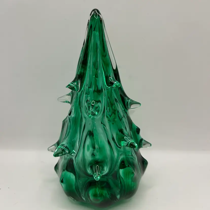 Anchor Band Green Glass Tree 7 “