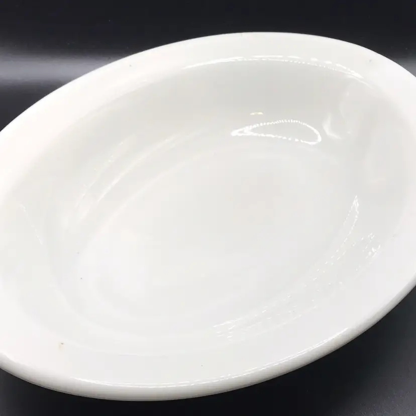 Antique 1916 Iroquois China 10” Serving Bowl White Heavy Restaurant Ware