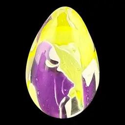 Glass Eye Studio GES Egg Shape Paperweight 3”