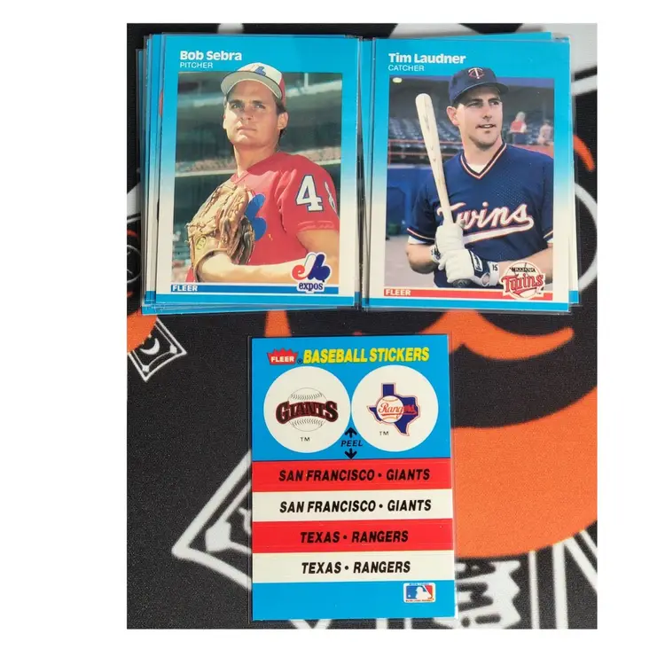 1987 Fleer Baseball Lot of 18 Cards