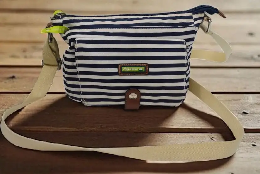 Lilly Bloom Crossbody Lightweight Purse Bag Nautical Coastal Snap