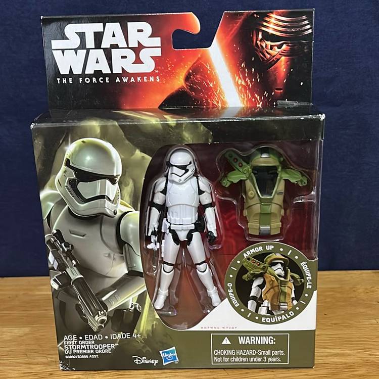 Star Wars First Order Stormtrooper The Force Awakens Armor Up Hasbro 3.75 Figure