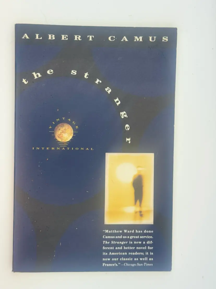 Book - A Novel ‘The Stranger’ By Albert Camus Translated From French 1989 Ed. First Publication In French 1942