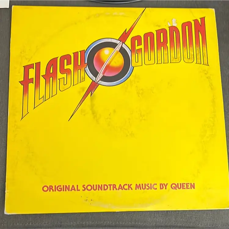 VINYL RECORD LP FLASH GORDON SOUNDTRACK QUEEN PHOTO INCLUDED ELEKTRA SE-518