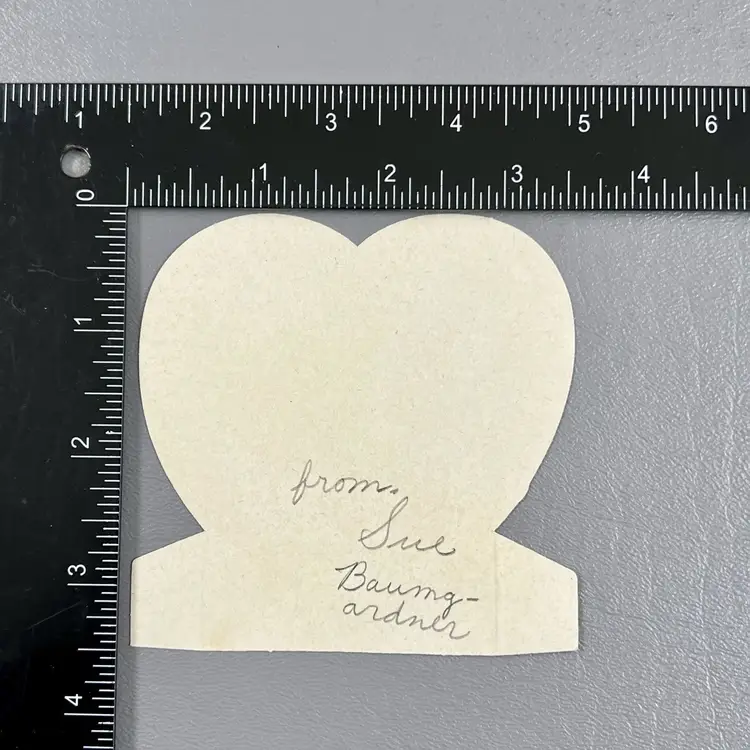 Vintage Die Cut Valentine Card Skunk Flowers Hi Sweetie Be My You're A Stinker 3.5"