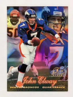 John Elway 1998 Fleer Flair Showcase Style Row 2 Seat 7 #7 HOF Denver Broncos