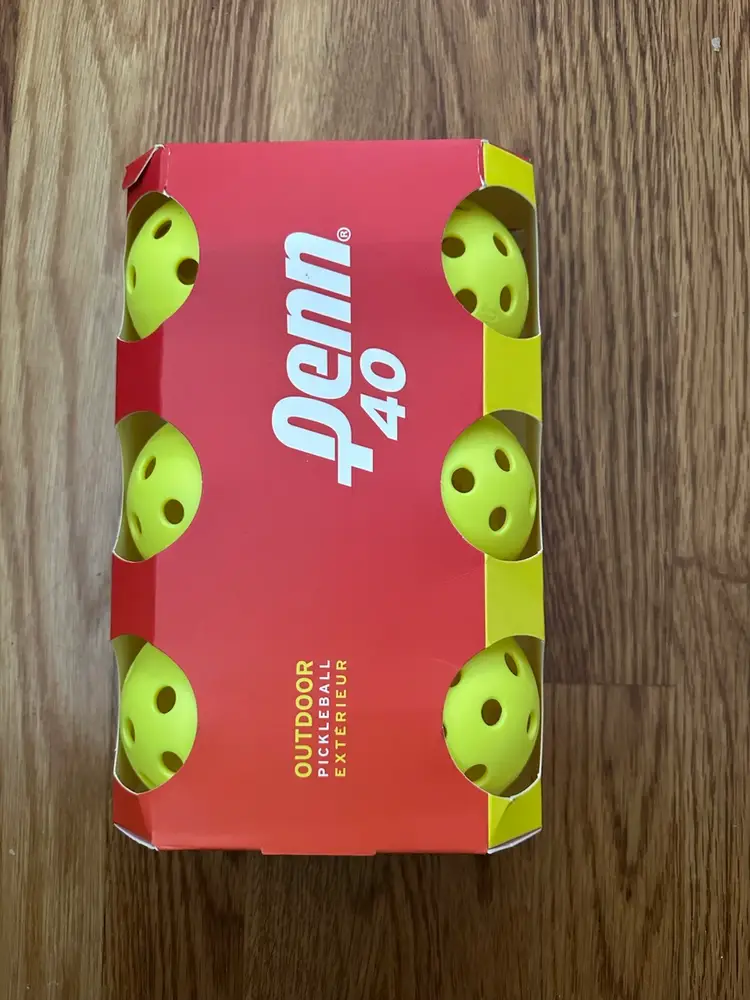 Penn 40 Outdoor Pickleballs 6 Pack