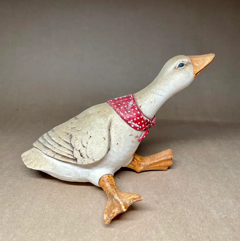 Sittre Ceramic Goose Wall Decor 1985 Signed D Williford 1985 Cottagecore