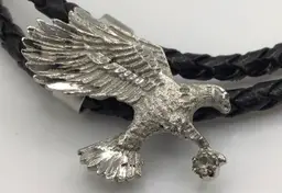 Sterling Eagle Bolo Tie