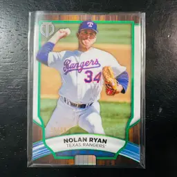 Nolan Ryan 2022 Topps Tribute Green /99 Texas Rangers