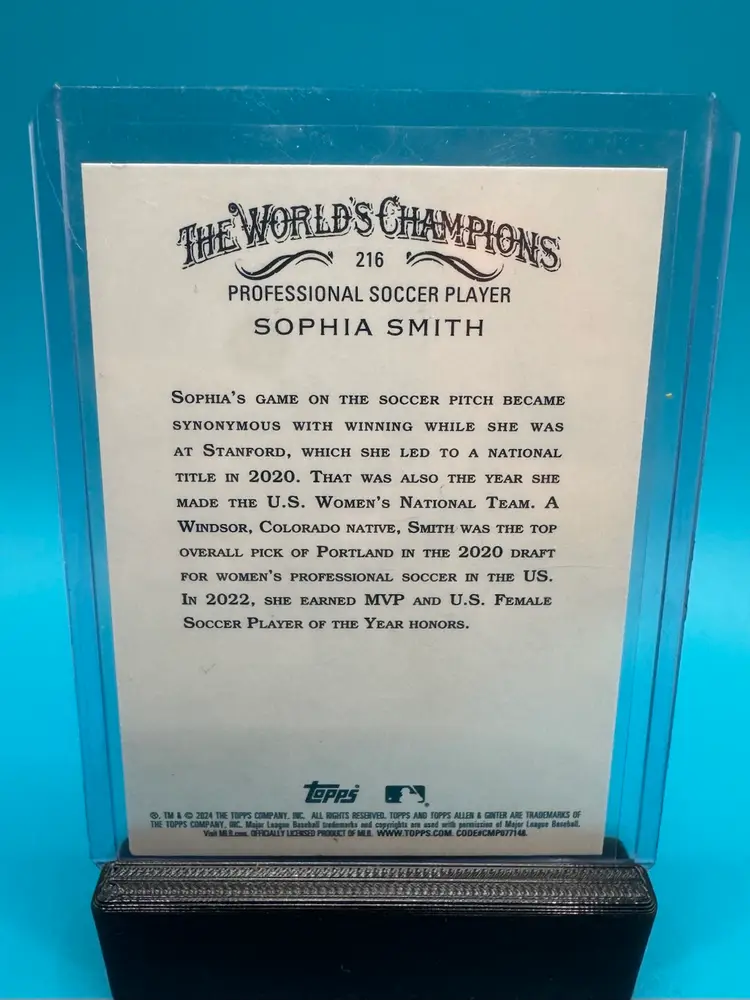 Sophia Smith Allen & Ginter Hot Box Foil USWNT