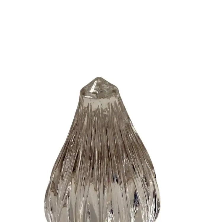 Crystal d’ Adriana Candy Dish with Lid Satin Cut Center Band with Gold Trim Finial Handle
6” T x 4.5” W