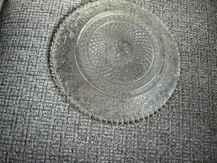 Vintage Glass Serving Plate