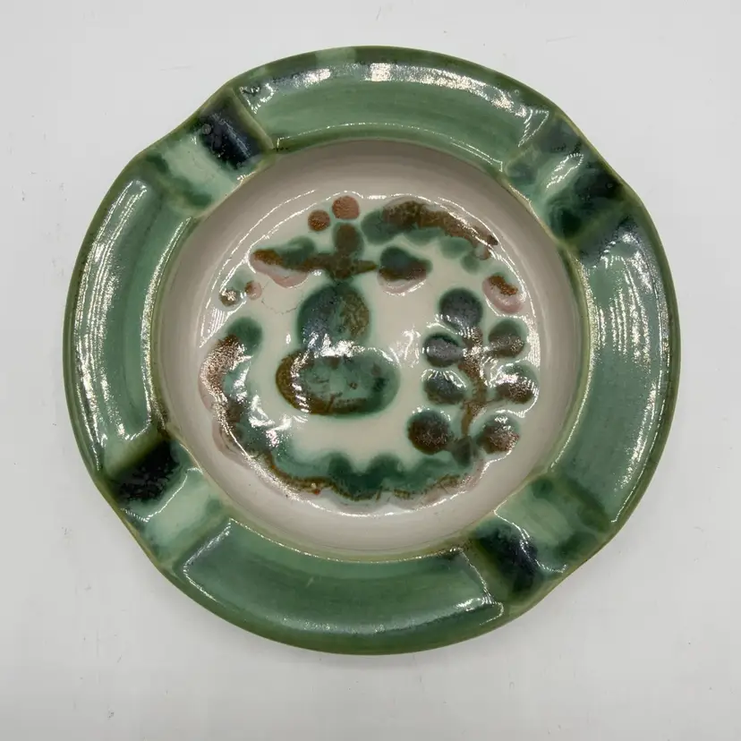M. A. Hadley Green Pear Ashtray