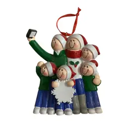 Selfie portrait, family of six