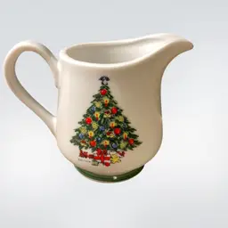 VTG Creamer Mount Clemens Pottery Christmas Tree Made In Japan